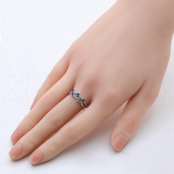 Фото - Кольцо из белого золота с аметистами из коллекции "Candy" R9670-14824 (563)