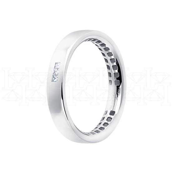 Фото - Кольцо из рыжего золота с бриллиантами из коллекции "Обручальные кольца с одним бриллиантом" R7396-10187 (243)