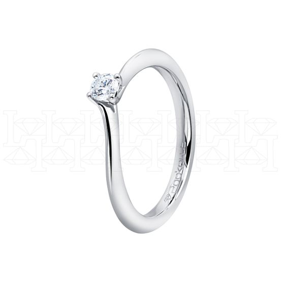 Фото - Кольцо из белого золота с бриллиантом из коллекции "Помолвка" R10155-15988 (515)