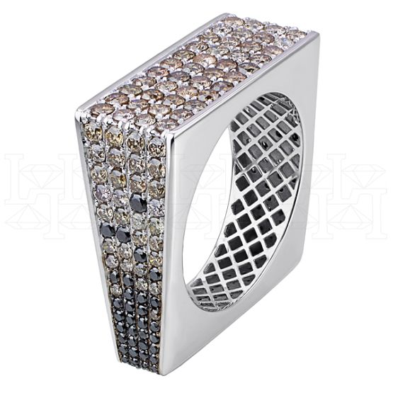 Фото - Кольцо из белого золота с пикированными бриллиантами R6081-7896 (564)