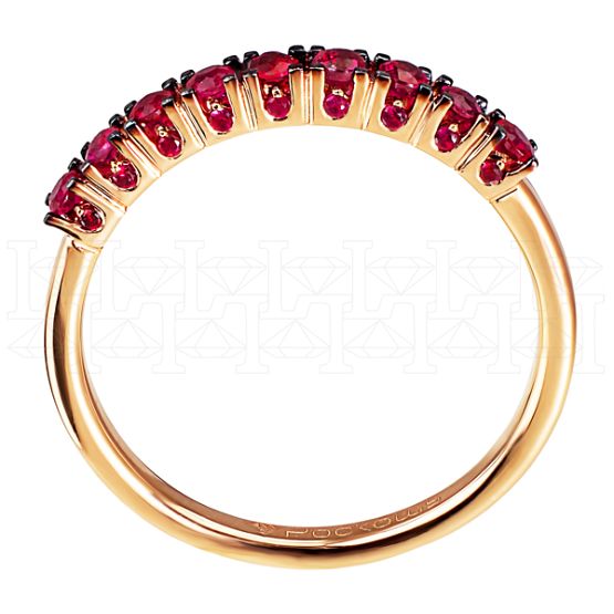 Фото - Кольцо из рыжего золота с рубинами R3158-8256 (590)