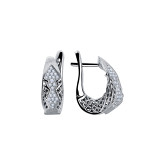 Серьги из белого золота с бриллиантами из коллекции "Готика" E10056-15782 (773)