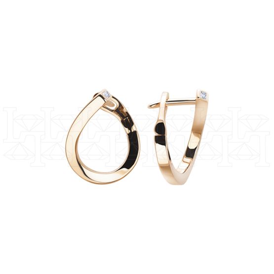 Фото - Серьги из белого золота с бриллиантами E8349-11718 (807)