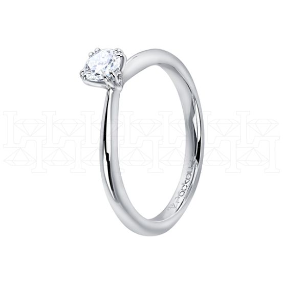 Фото - Кольцо из белого золота с бриллиантом из коллекции "Помолвка" R10154-16035 (514)