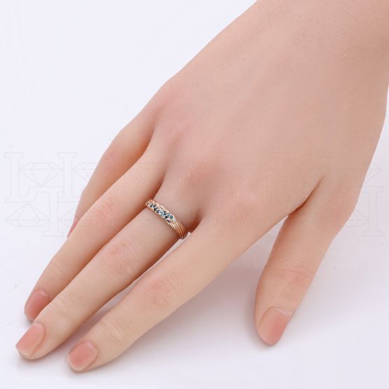 Фото - Кольцо из рыжего золота с бриллиантами R9461-13962 (719)