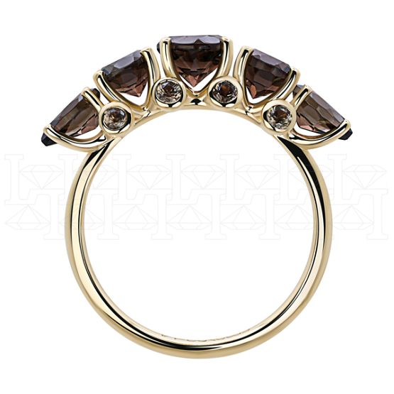 Фото - Кольцо из желтого золота с кварцем из коллекции "Акварель" R8944-13732 (420)