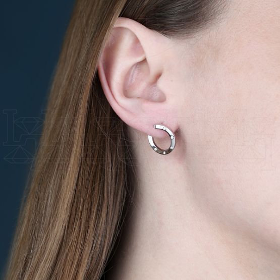 Фото - Серьги из белого золота с бриллиантами E8342-15577 (807)