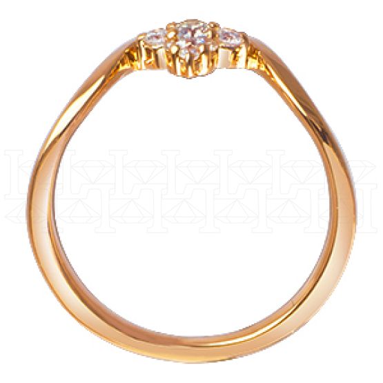 Фото - Кольцо из белого золота с бриллиантом из коллекции "Чистая линия" R3738-4517 (781)